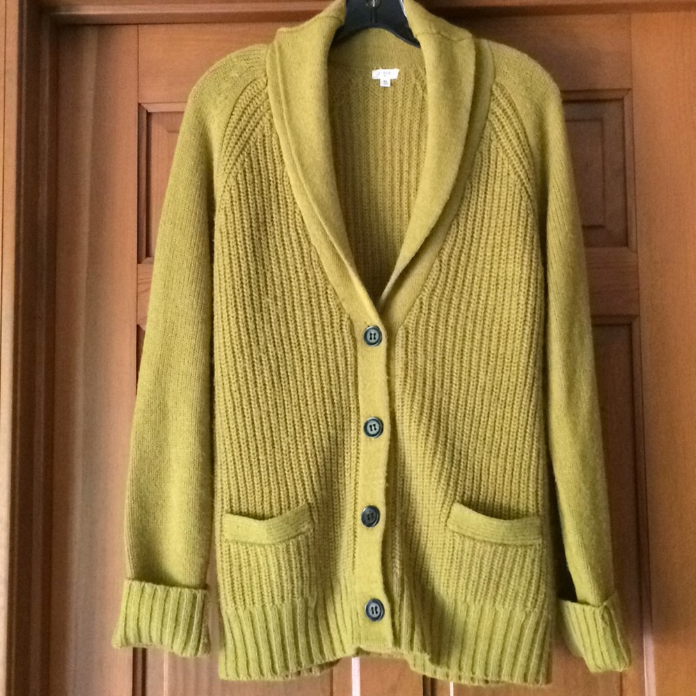 Green Cardigan - J Crew